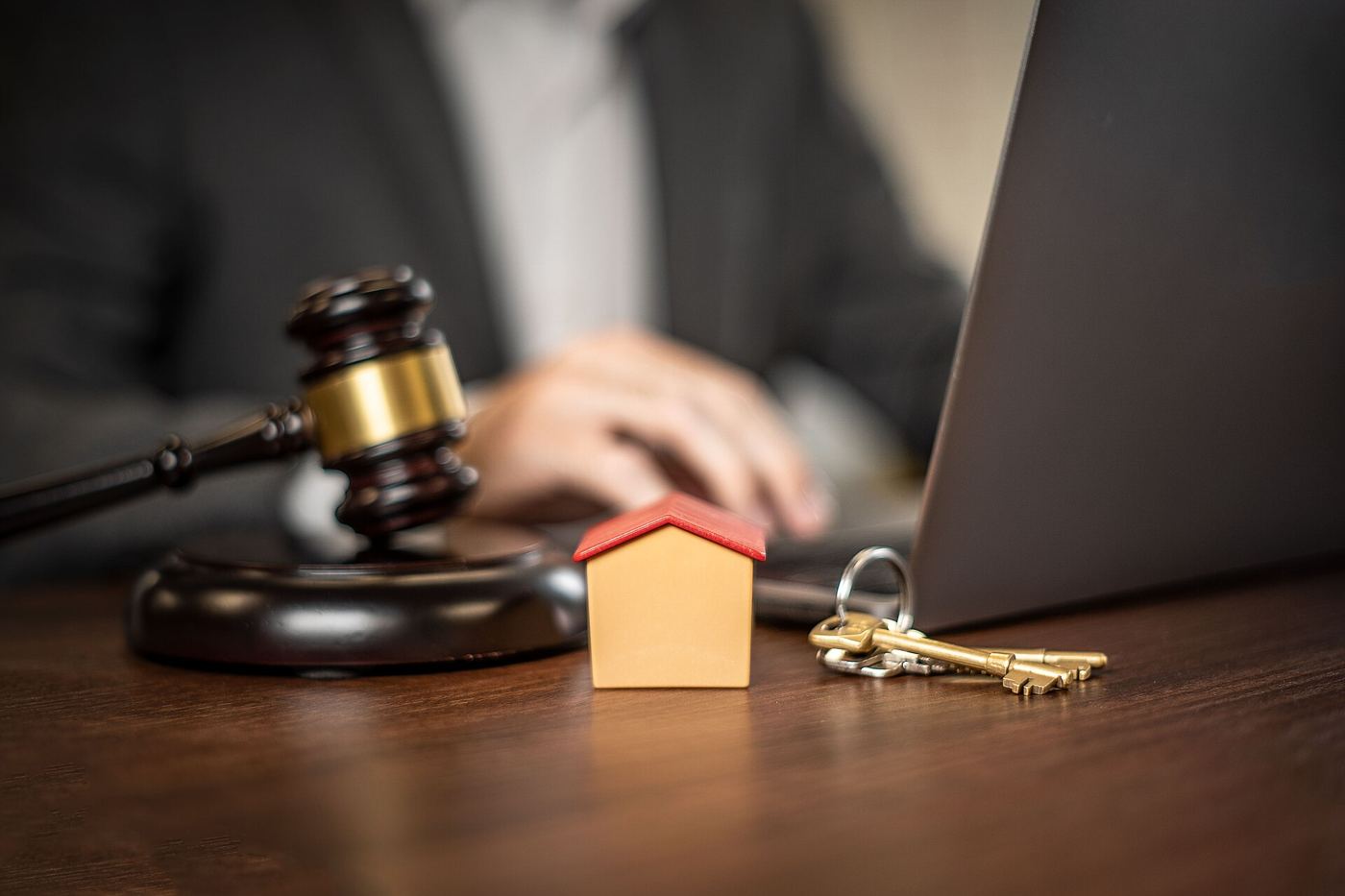 Keys and paperwork at a home purchase
